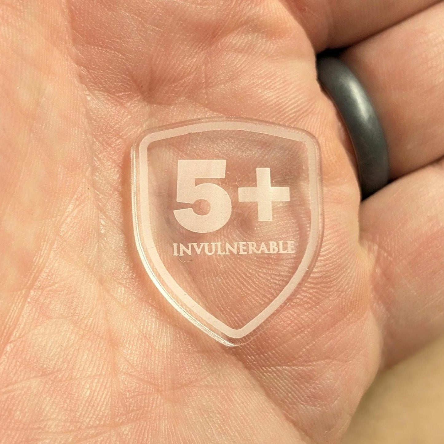 Invulnerable Save Tokens - for use with WH40K - Choice of Colours - 3mm Acrylic