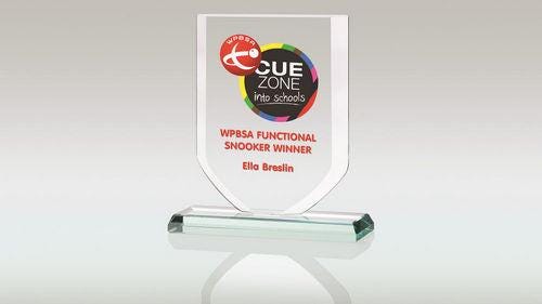 Jade Glass Shield (10mm Thick) - Personalisable Engraving
