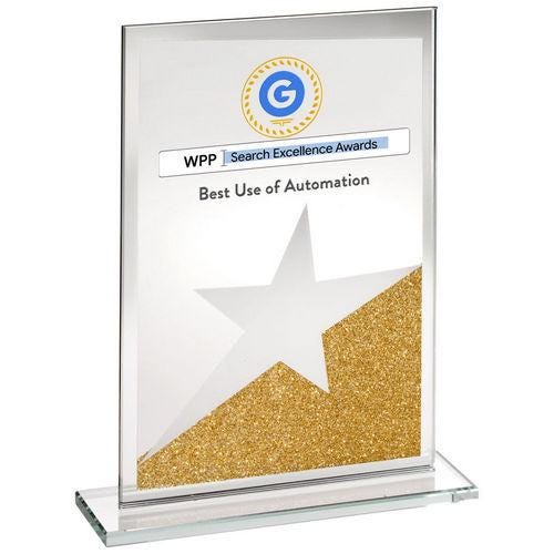 Jade Glass Rectangle Plaque With Gold/Silver Glitter Detail (4mm Thick) - Personalisable Engraving