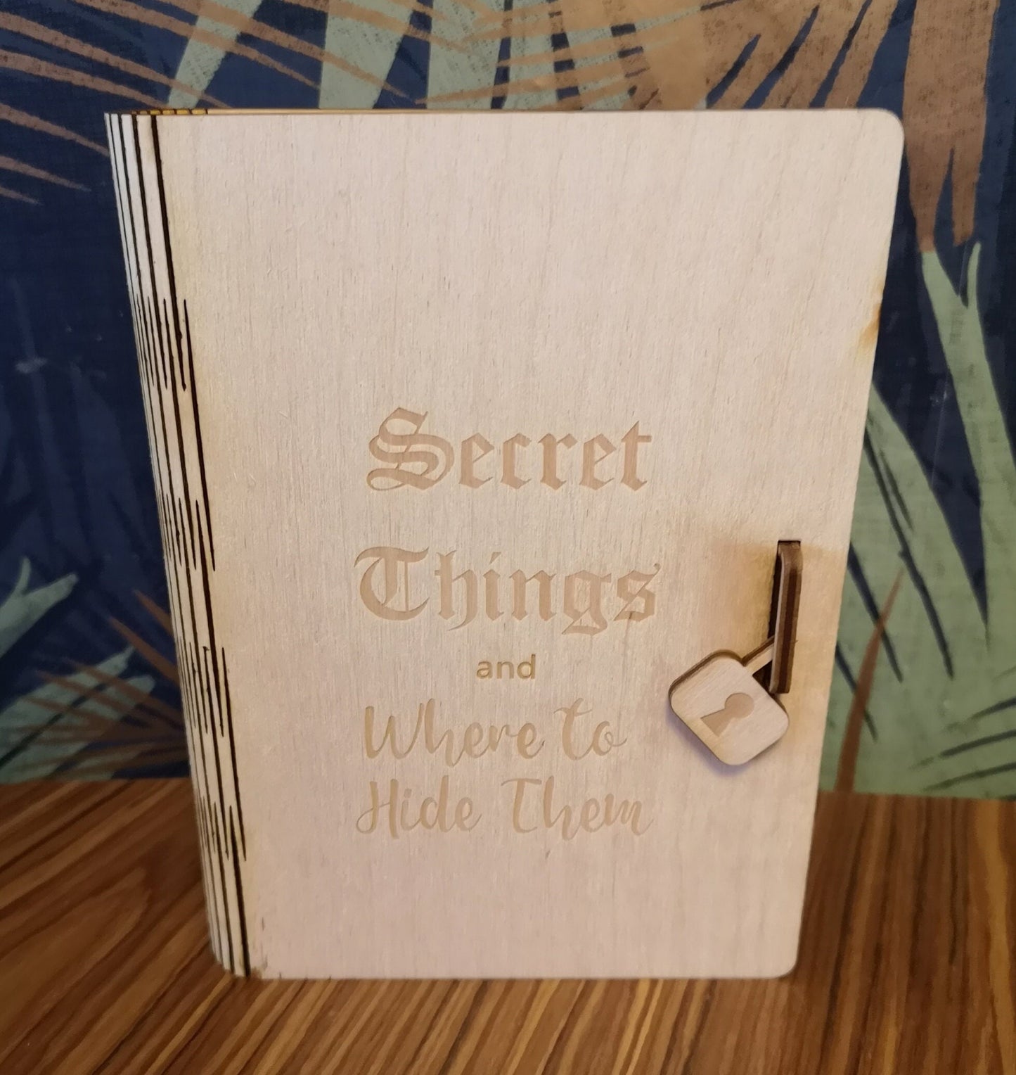 Personalised Plywood Secret Book Box - Laser Cut