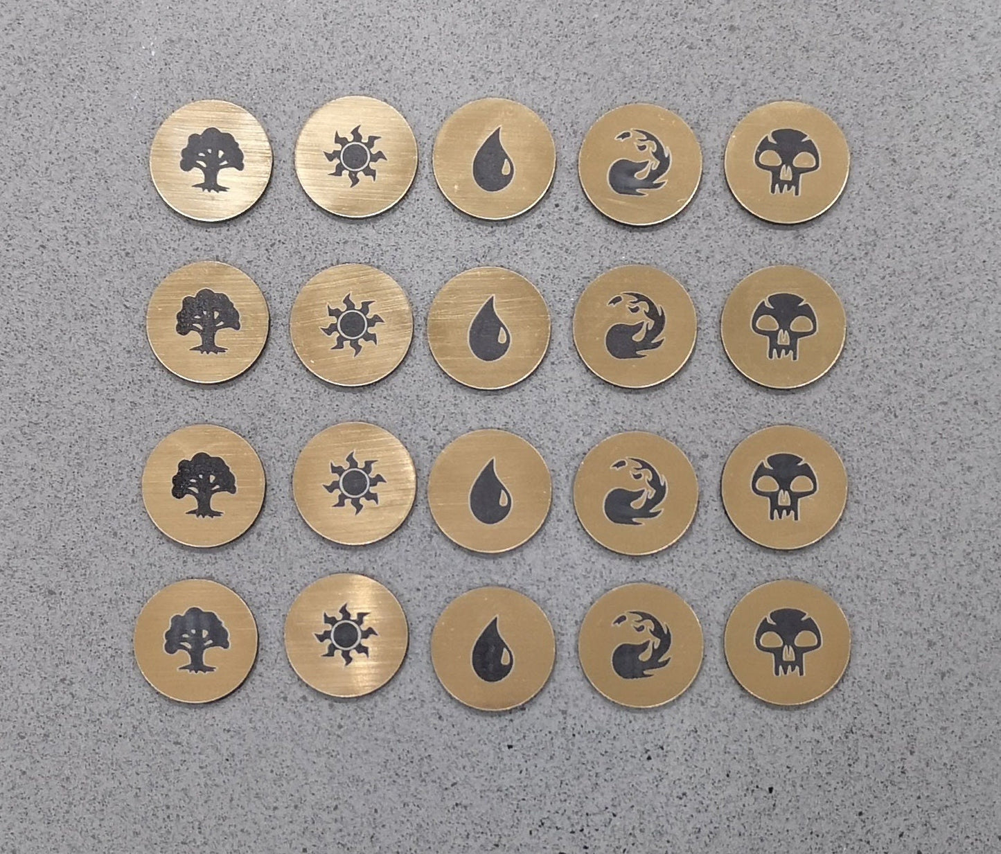 Magic the Gathering - Set of 5 or 6 Mana Tokens