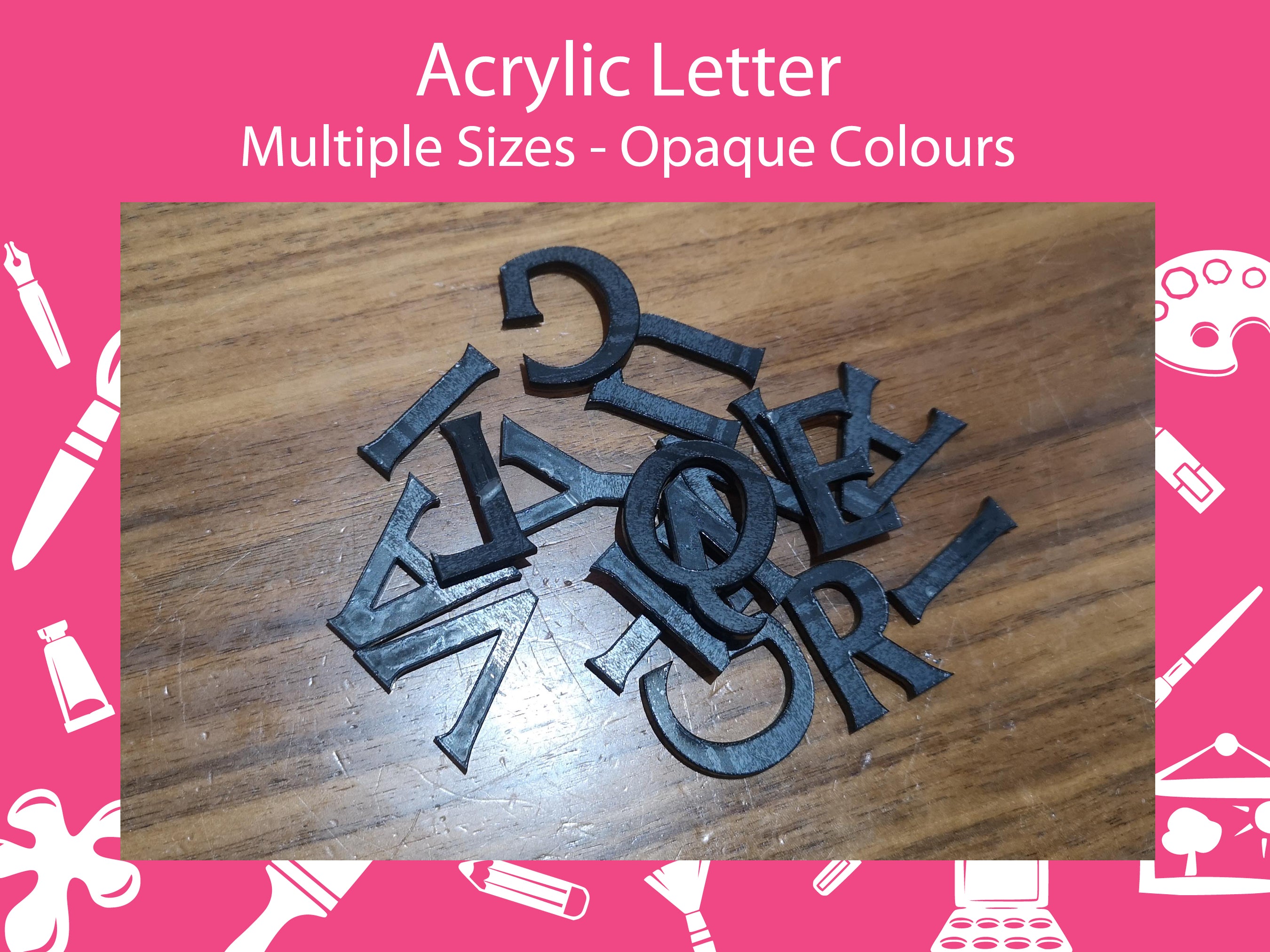 Acrylic Letters. Opaque Colours – JB Engraving