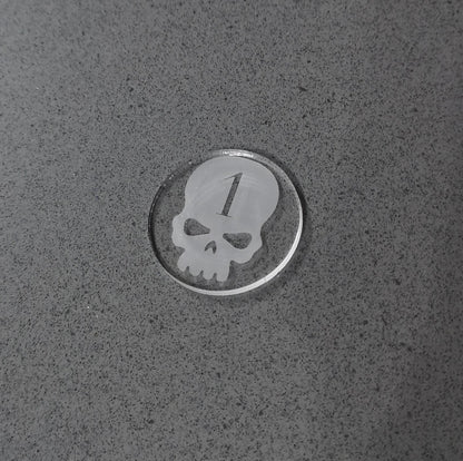 40mm Objective Markers - Set of 6, ideal for use with WH40K