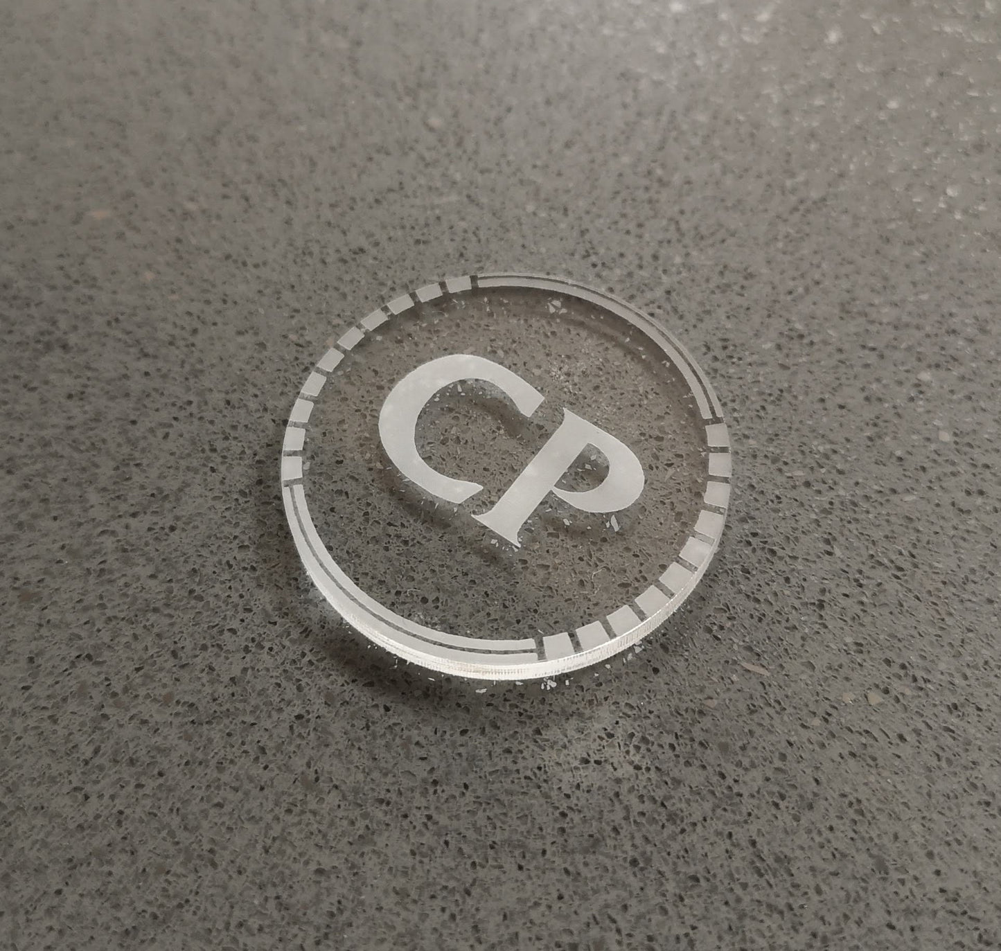 WH40K Command Point Tokens: Laser Engraved Acrylic, Set of 6