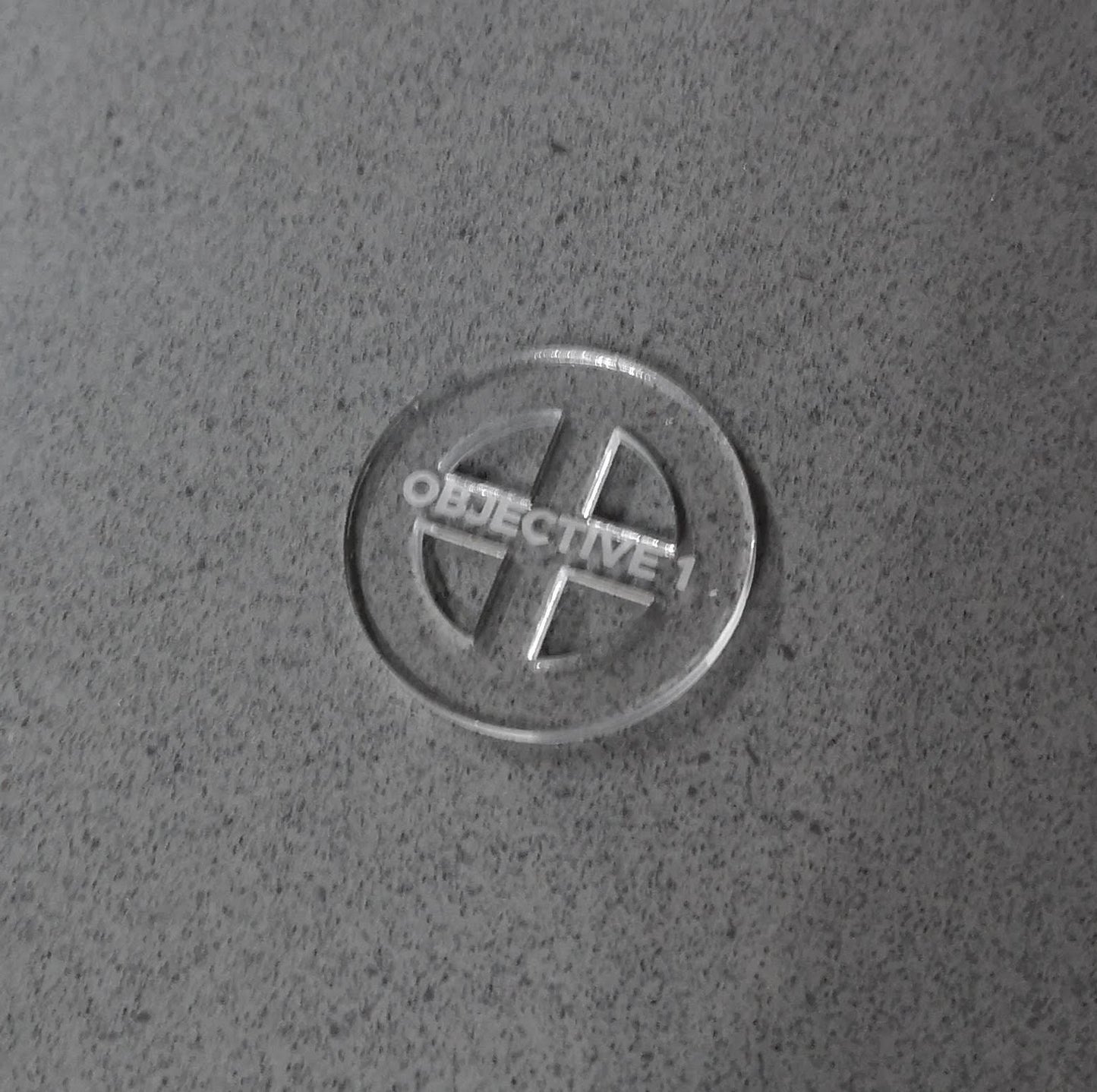 40mm Objective Markers - Set of 6, ideal for use with WH40K