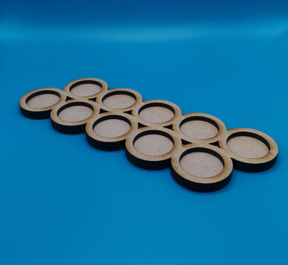 Movement Trays - 25mm and 32mm diameter. Acrylic Movement Tray - Multiple configurations