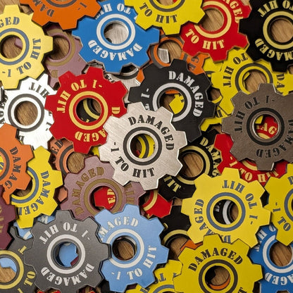 WH40K Damaged Vehicle/Monster Token - Set of 5 - WH40K 10th Edition