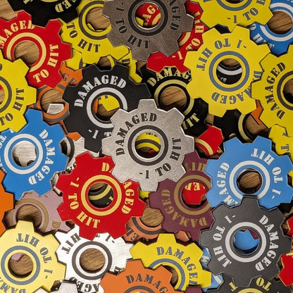 WH40K Damaged Vehicle/Monster Token - Set of 5 - WH40K 10th Edition