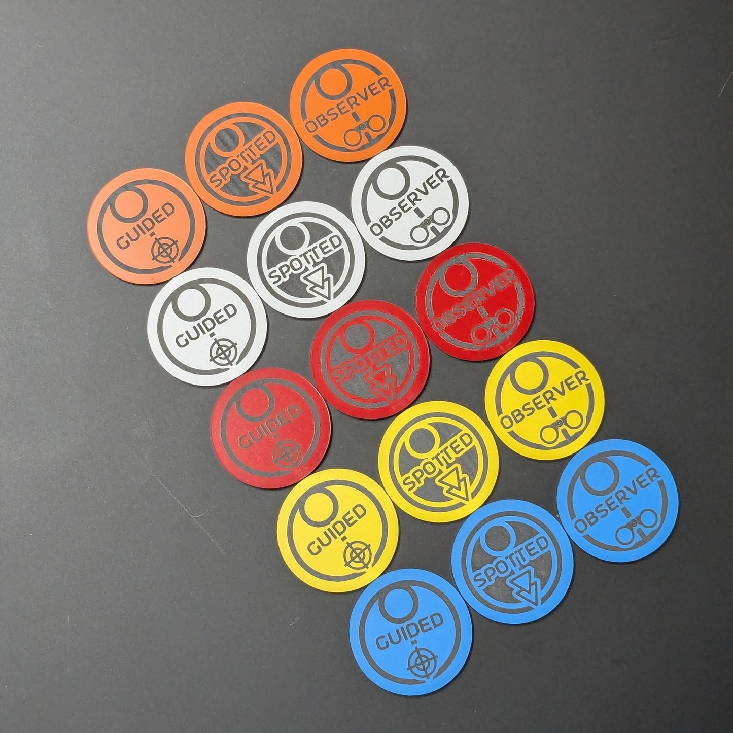 WH40K Tau Spotted, Observer and Guided Tokens - Greater Good Tokens - Sets of 5 or 10