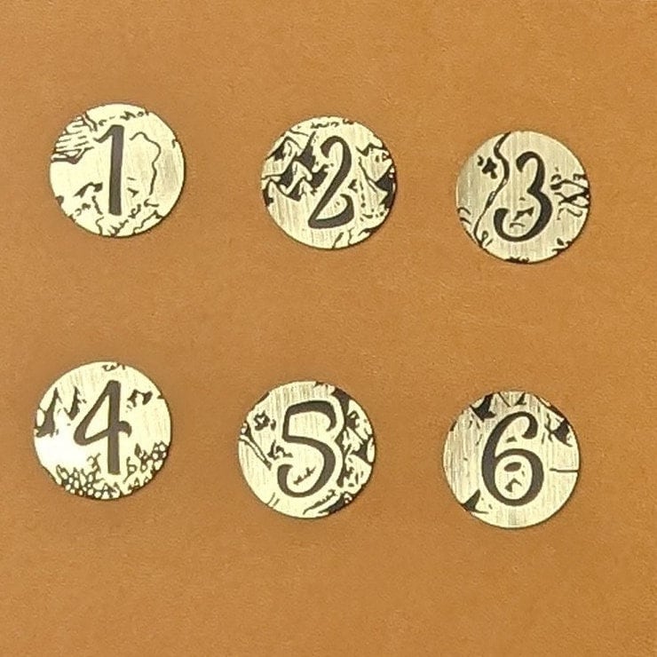 Middle Earth Strategy Battle Objective Markers - Set of 6 - 25mm or 40mm Objective Tokens