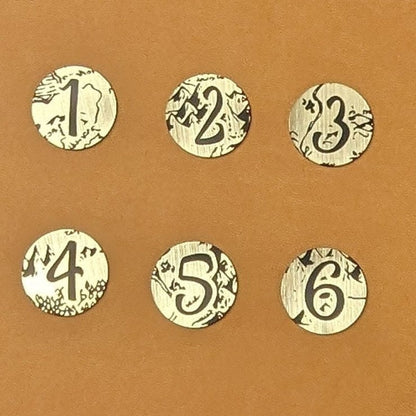 Middle Earth Strategy Battle Objective Markers - Set of 6 - 25mm or 40mm Objective Tokens