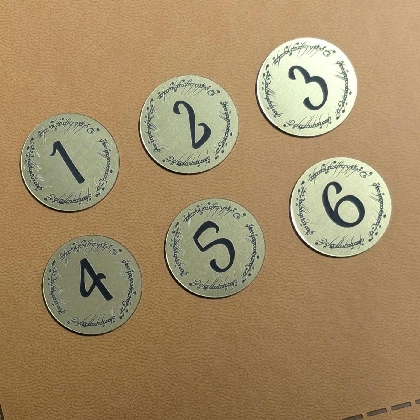 Middle Earth Strategy Battle Objective Markers - Set of 6 - 25mm or 40mm Objective Tokens