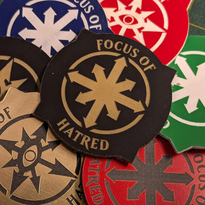 Custom Focus of Hatred Token for use with WH40K 10th Edition
