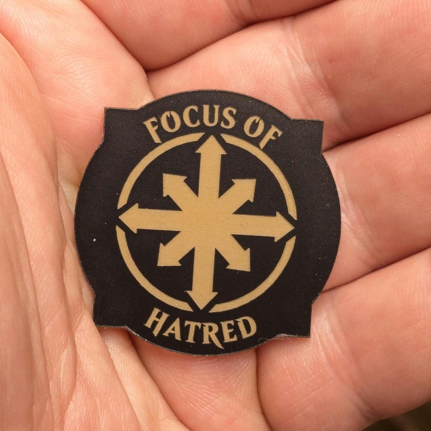 Custom Focus of Hatred Token for use with WH40K 10th Edition