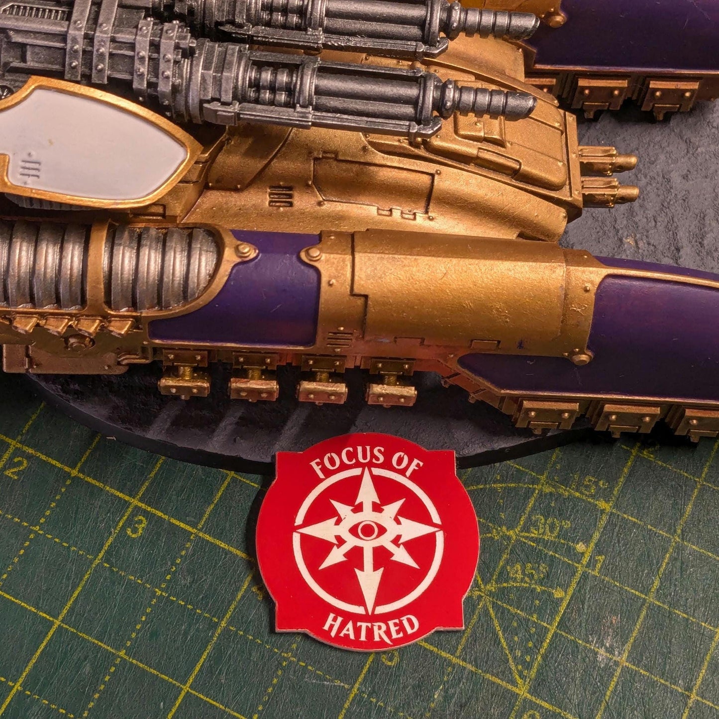 Custom Focus of Hatred Token for use with WH40K 10th Edition