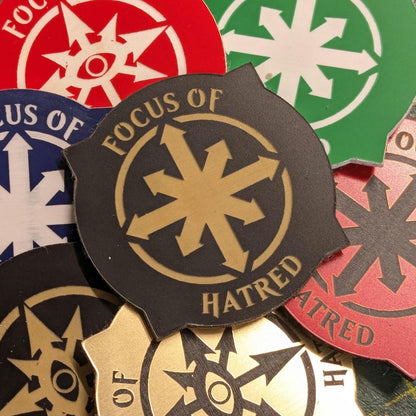 Custom Focus of Hatred Token for use with WH40K 10th Edition