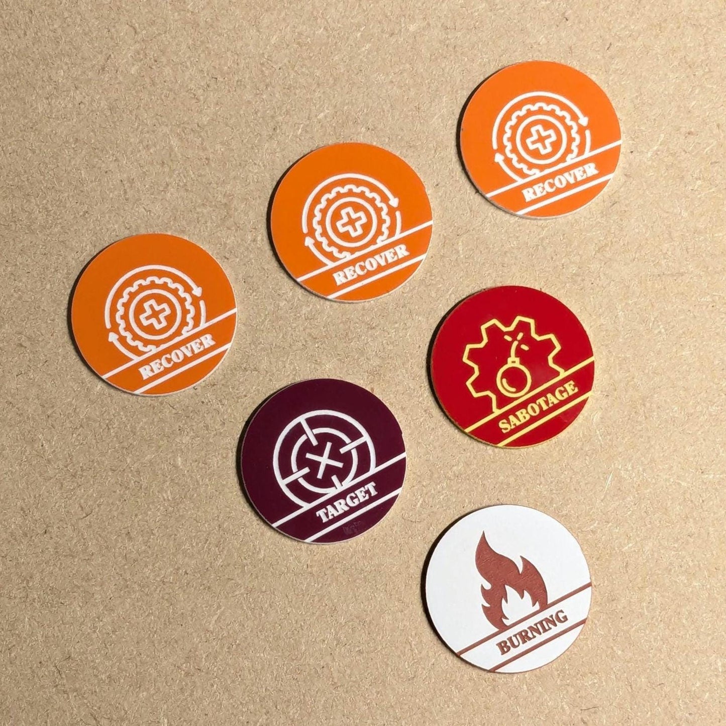 WH40K Chapter Approved Missions Tokens - Primary and Secondary Mission Markers - 34 Token Set