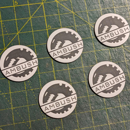 WH40K Ambush Tokens - 5 Token Set - Genestealer Cult - WH40K 10th Edition