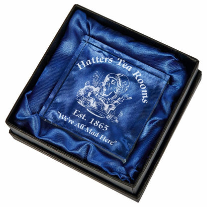 Clear Glass Square Mini Award - with Presentation Case - Personalisable Engraving