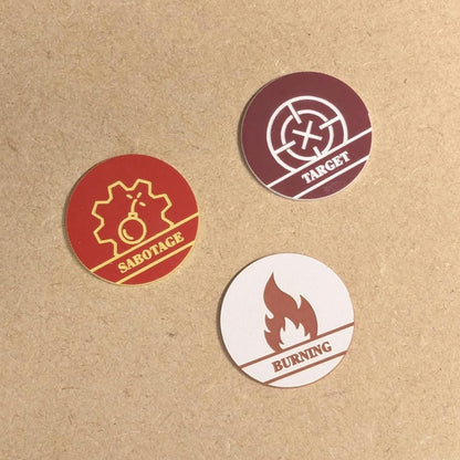 WH40K Mission Tokens Set with Case: Primary & Secondary Objective Markers