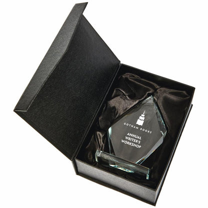 Crystal Iceberg Stand Award (In Presentation Case) - Personalisable Engraving - Available in 4 Sizes