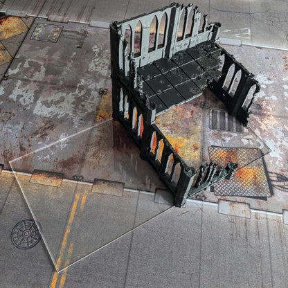 Clear Acrylic Terrain Footprints: GW Terrain, WH40K 10th Edition, Competitive Play
