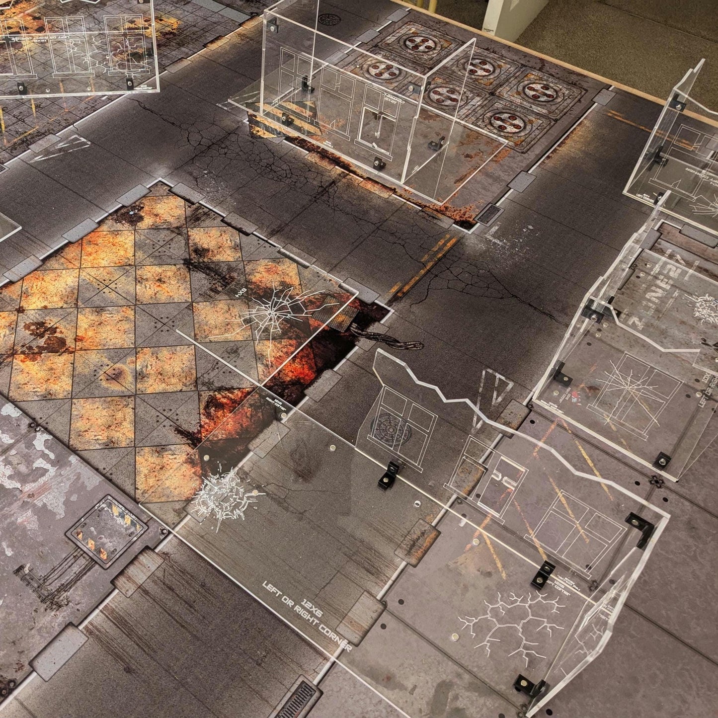 Clear Acrylic Terrain Set - GW Compliant Terrain - WH40K 10th Edition - Competitive Play