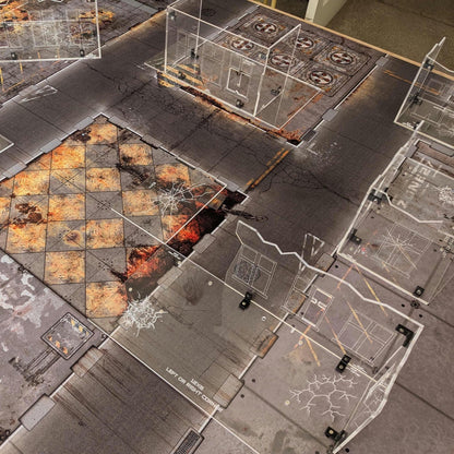 Clear Acrylic Terrain Set - GW Compliant Terrain - WH40K 10th Edition - Competitive Play