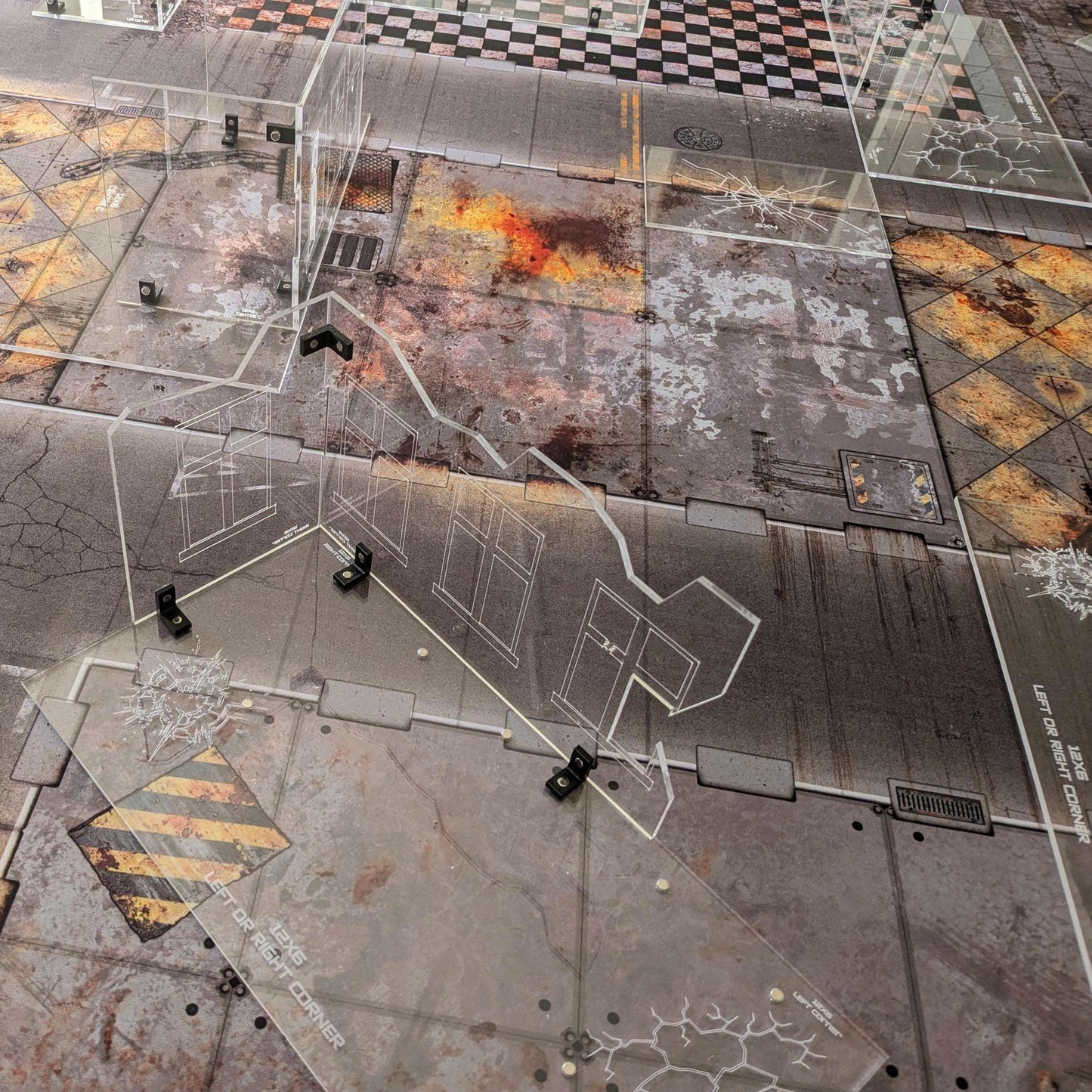 Clear Acrylic Terrain Set - GW Compliant Terrain - WH40K 10th Edition - Competitive Play