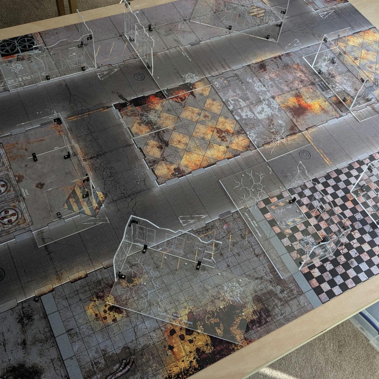 Clear Acrylic Terrain Set - GW Compliant Terrain - WH40K 10th Edition - Competitive Play