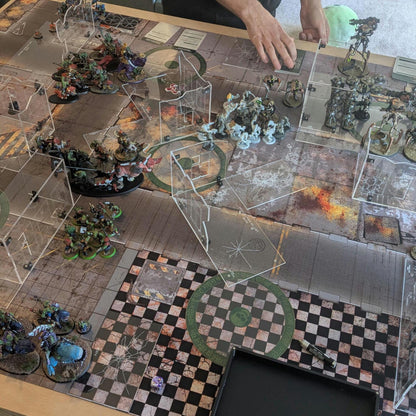 Clear Acrylic Terrain Set - GW Compliant Terrain - WH40K 10th Edition - Competitive Play