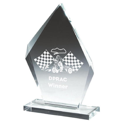 Crystal Iceberg Stand Award (In Presentation Case) - Personalisable Engraving - Available in 4 Sizes
