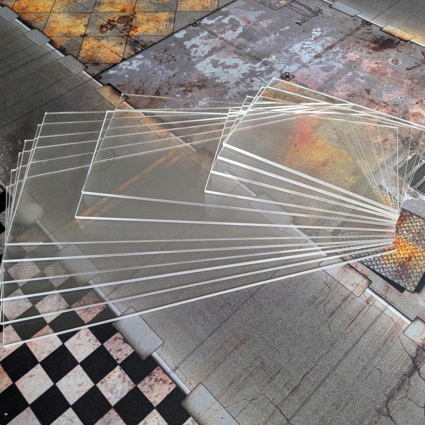 Clear Acrylic Terrain Footprints: GW Terrain, WH40K 10th Edition, Competitive Play