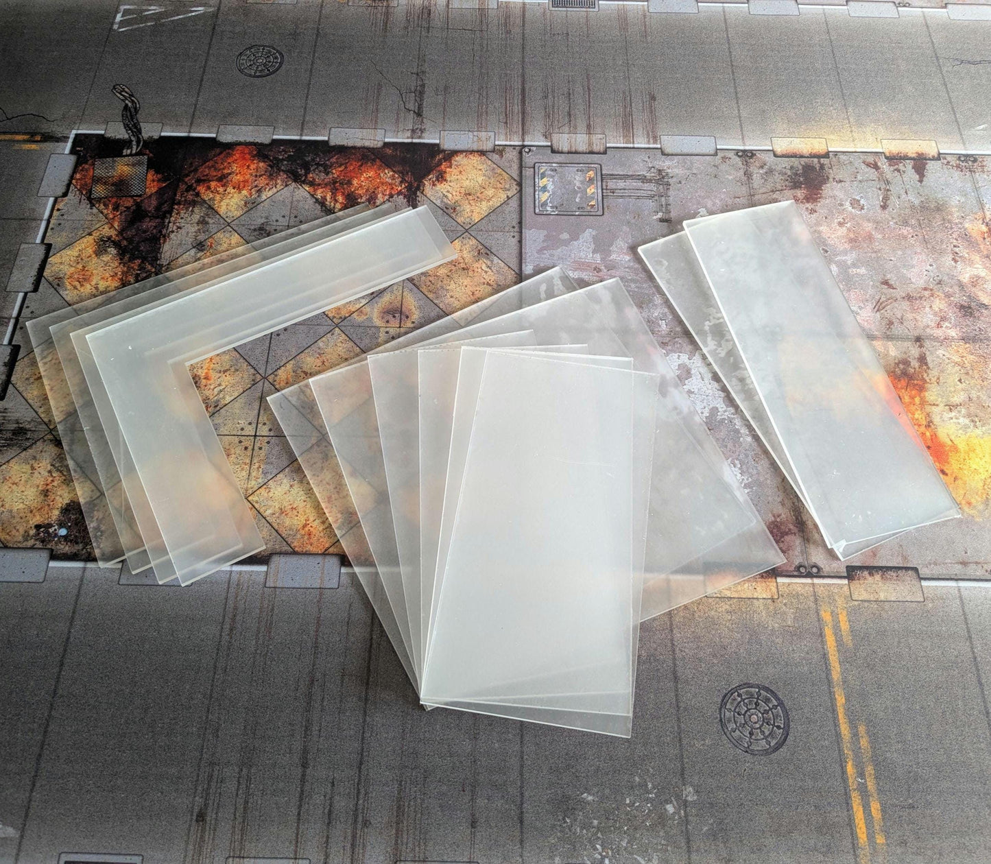 UKTC 2025/26 Compliant Clear Acrylic Terrain Footprints - WH40K 10th Edition  - Competitive Play
