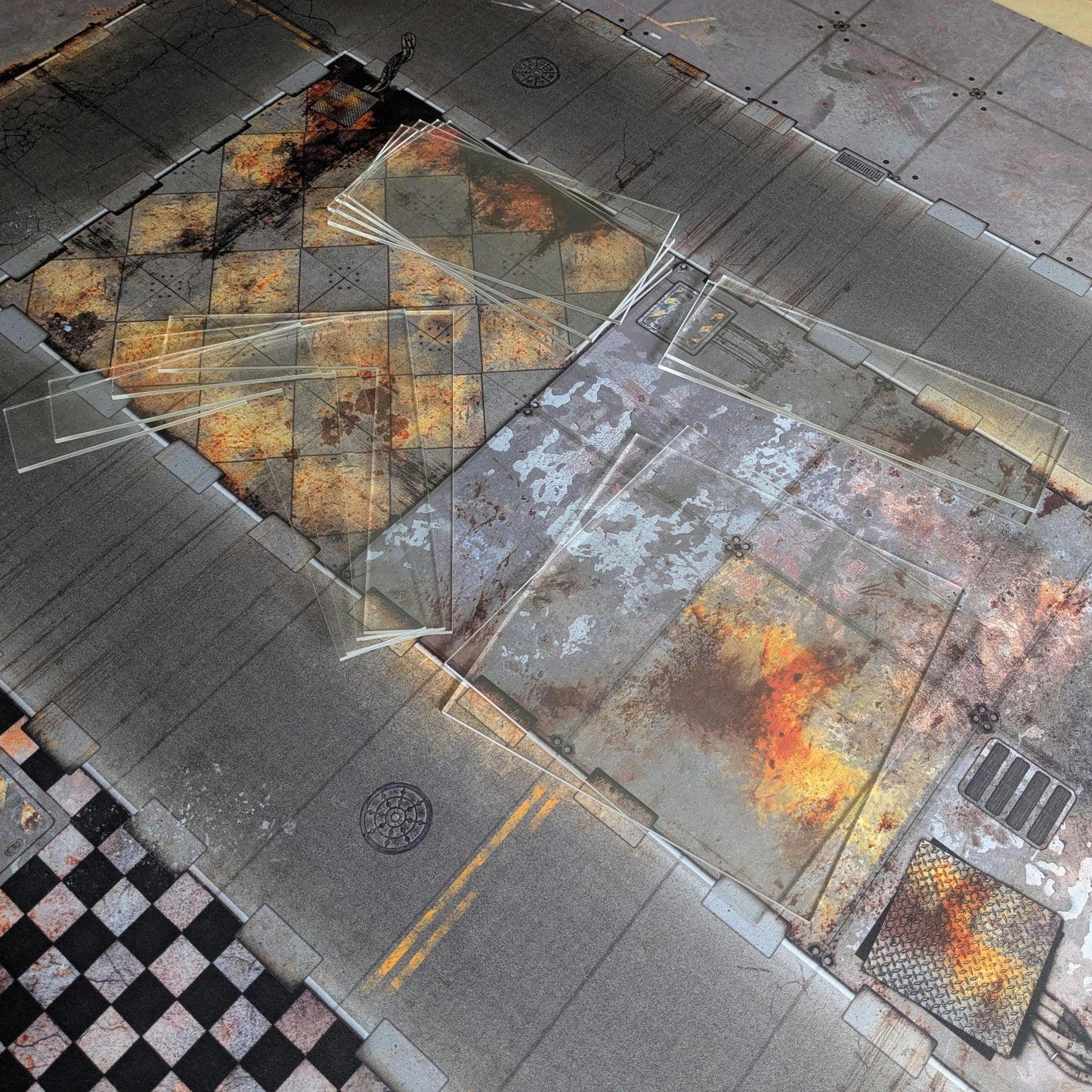 UKTC 2025/26 Compliant Clear Acrylic Terrain Footprints - WH40K 10th Edition  - Competitive Play