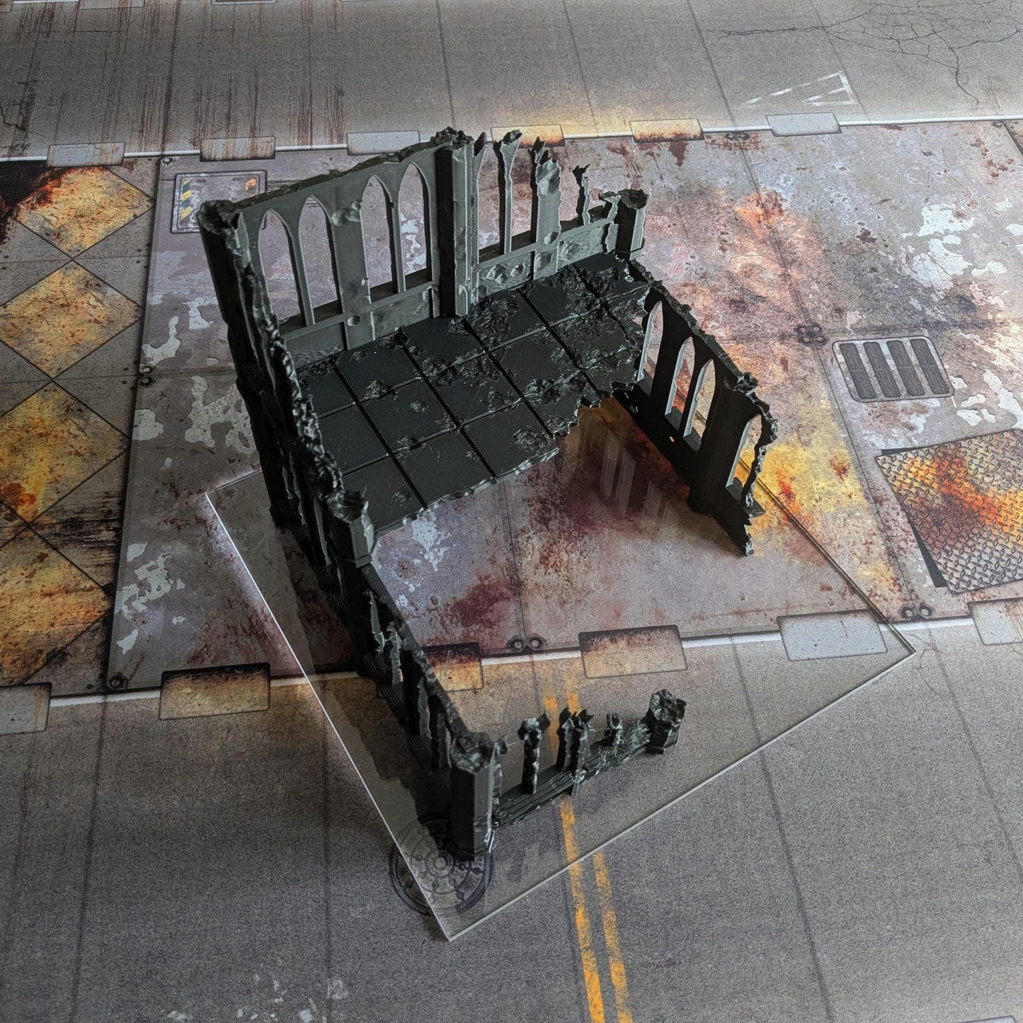 UKTC 2025/26 Compliant Clear Acrylic Terrain Footprints - WH40K 10th Edition  - Competitive Play