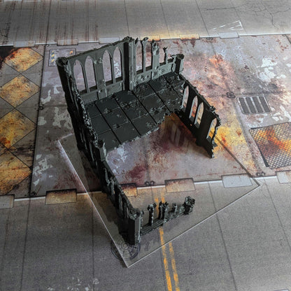 UKTC 2025/26 Compliant Clear Acrylic Terrain Footprints - WH40K 10th Edition  - Competitive Play