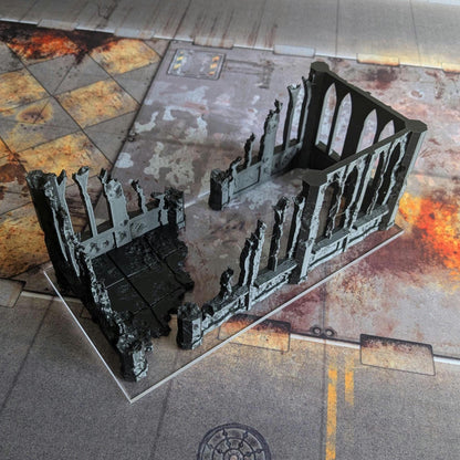 UKTC 2025/26 Compliant Clear Acrylic Terrain Footprints - WH40K 10th Edition  - Competitive Play