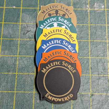 Malefic Surge - Empowered Tokens - Set of 5 or 10 - WH40K 10th Edition