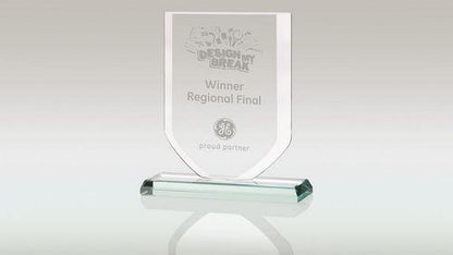 Jade Glass Shield (10mm Thick) - Personalisable Engraving