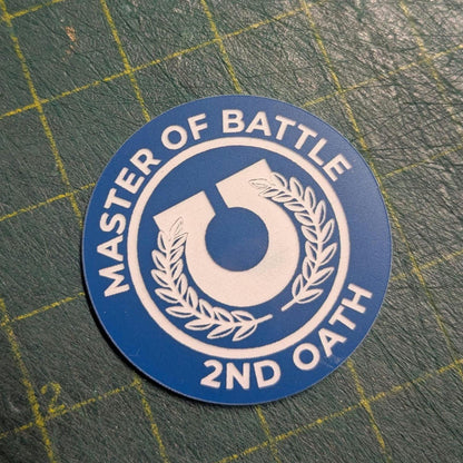 Master of Battle Token for use with WH40K 10th Edition