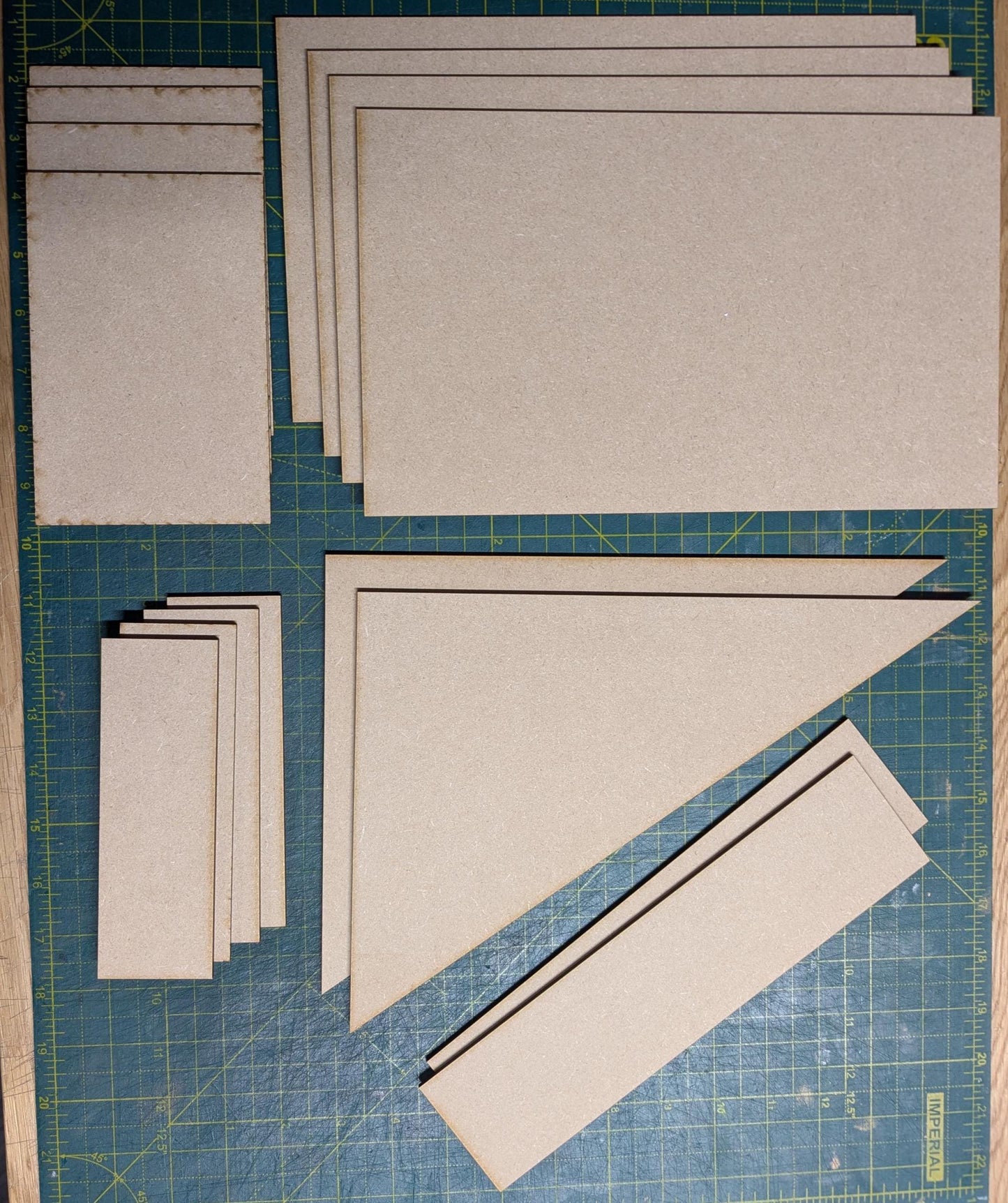 WH40K GW 11th Edition Terrain Footprints, Clear Acrylic/MDF, Competitive Play
