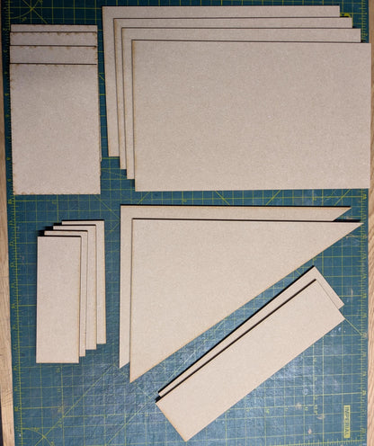 WH40K GW 11th Edition Terrain Footprints, Clear Acrylic/MDF, Competitive Play