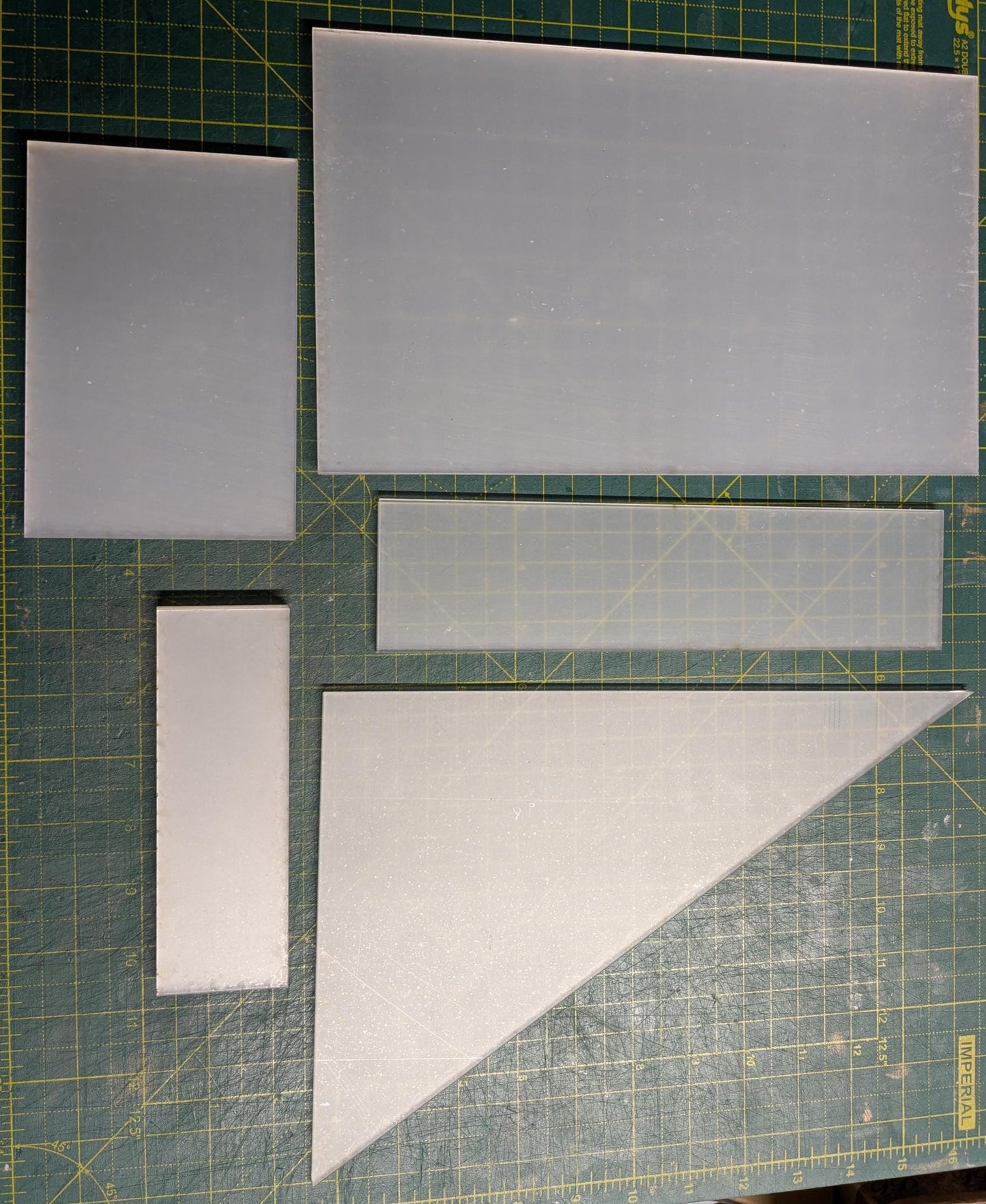 WH40K GW 11th Edition Terrain Footprints, Clear Acrylic/MDF, Competitive Play