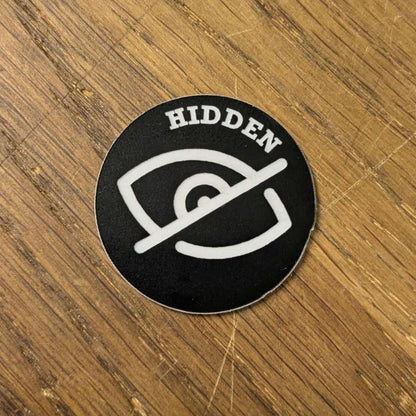 Set of 5 Hidden Tokens - Great for use with WH40K 11th Edition