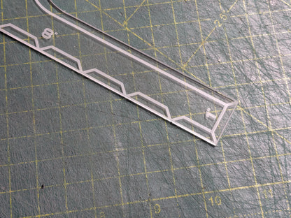 8", 3", 2", 1" Measurement Movement Gauge - Table Top Gaming Accessory