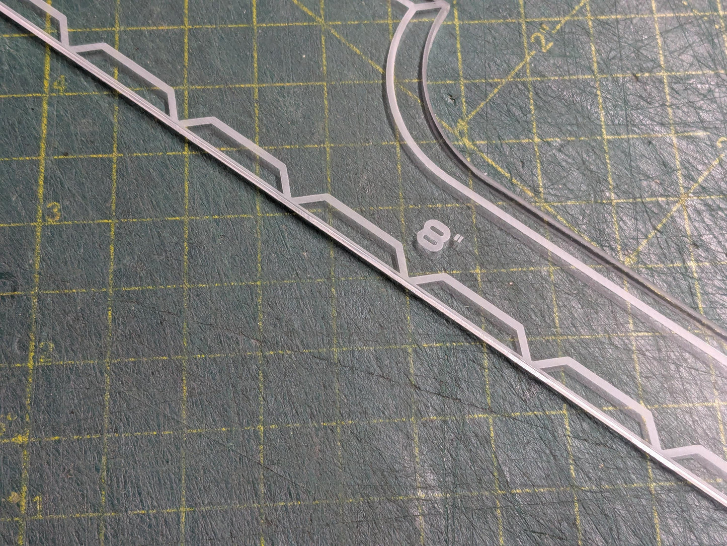 8", 3", 2", 1" Measurement Movement Gauge - Table Top Gaming Accessory