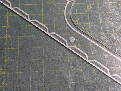 8", 3", 2", 1" Measurement Movement Gauge - Table Top Gaming Accessory