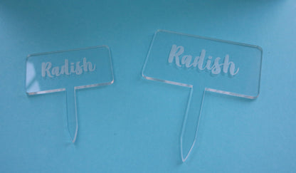 Vegetable & Herb Labels /Bulb and Flower Stakes /Garden Markers /Weatherproof Acrylic /Outdoor or Indoor Use /Plant Lover Gift /Customisable