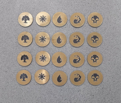 Magic the Gathering - Set of 5 or 6 Mana Tokens